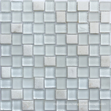 Mosaico del vidrio cristalino de mezcla del solo color al por mayor para el cuarto de baño